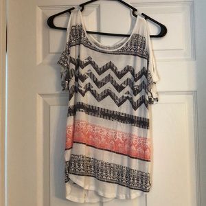 Mudd Cold Shoulder Shirt